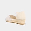 Espadrilles talons compensés blanc fille