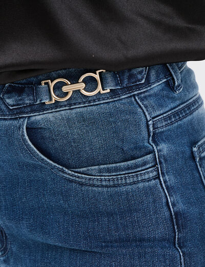 Jeans bootcut taille haute denim double stone femme