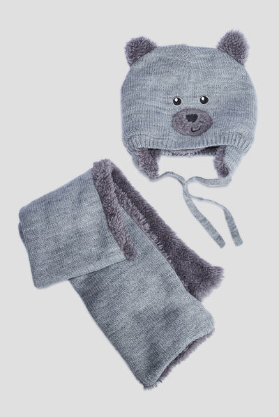 Ensemble 2 pièces gris clair bébé garçon