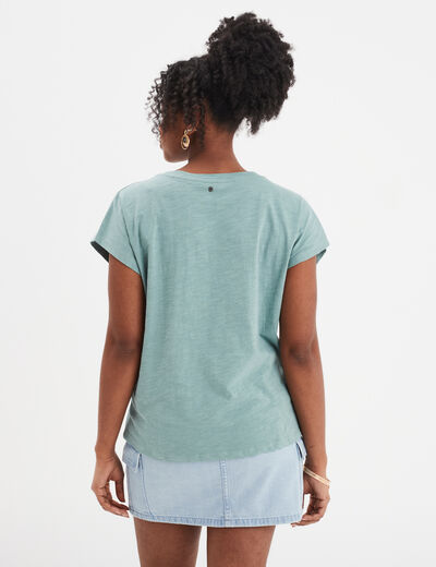 Jupe en jean courte cargo denim triple stone femme