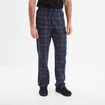 Pantalon de pyjama coton coupe droite bleu homme