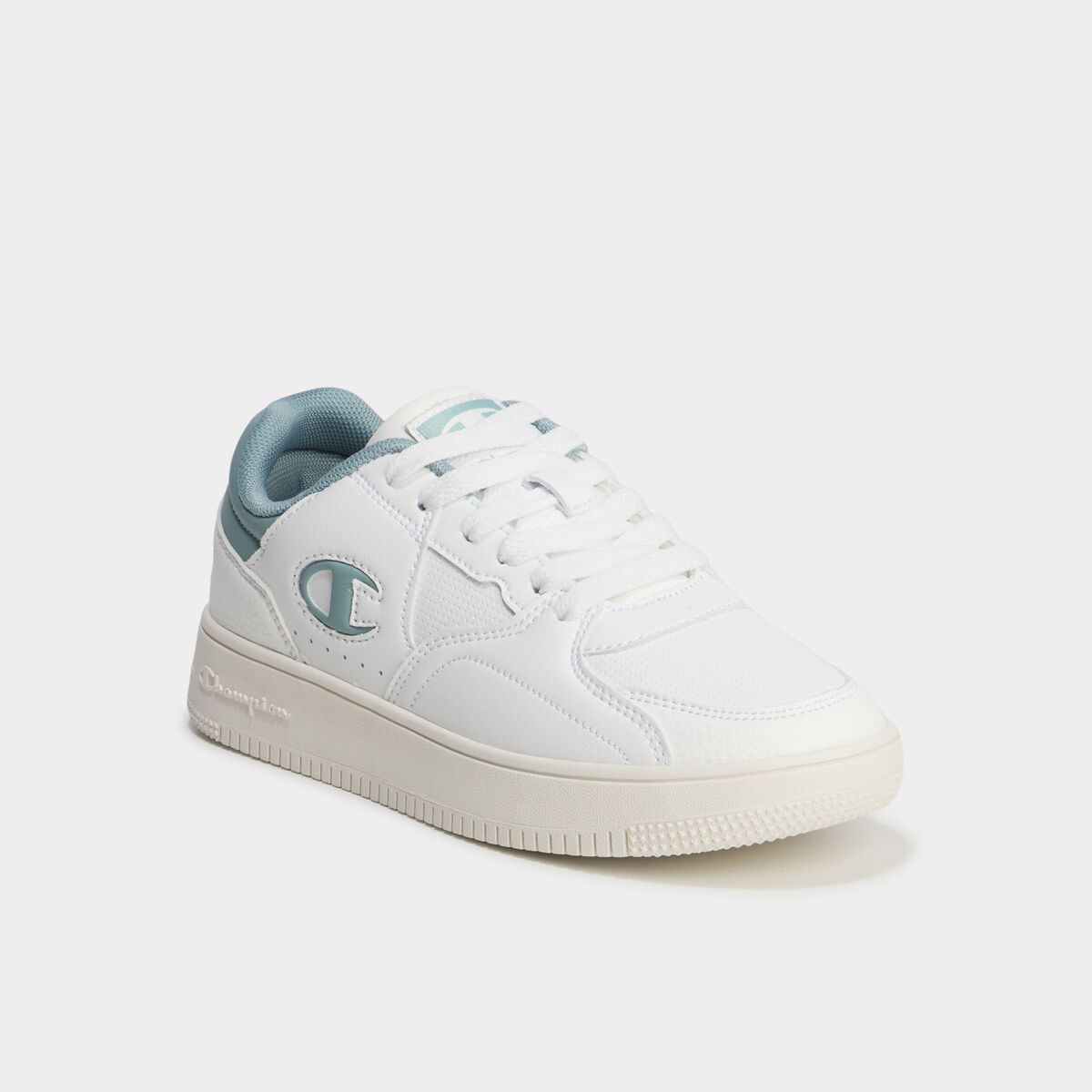 Tennis basses &agrave; lacets Champion vert femme
