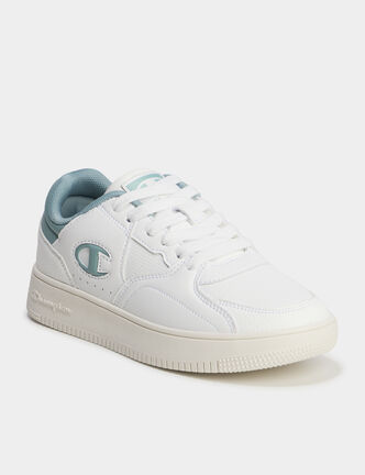 Tennis basses &agrave; lacets Champion vert femme
