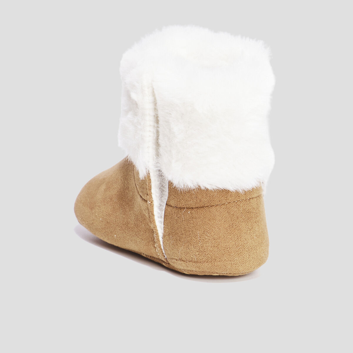 Bottines doublure fourrure Creeks camel b&eacute;b&eacute; gar&ccedil;on