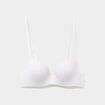 Soutien-gorge push-up microfibre blanc femme
