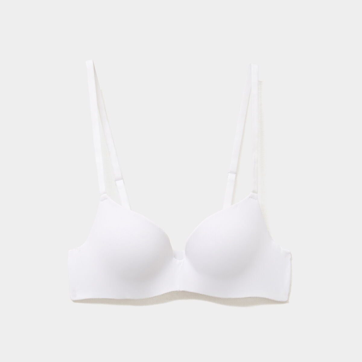 Soutien-gorge push-up microfibre blanc femme