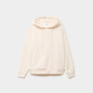 Sweat hoodie 1 poche &agrave; capuche beige femme