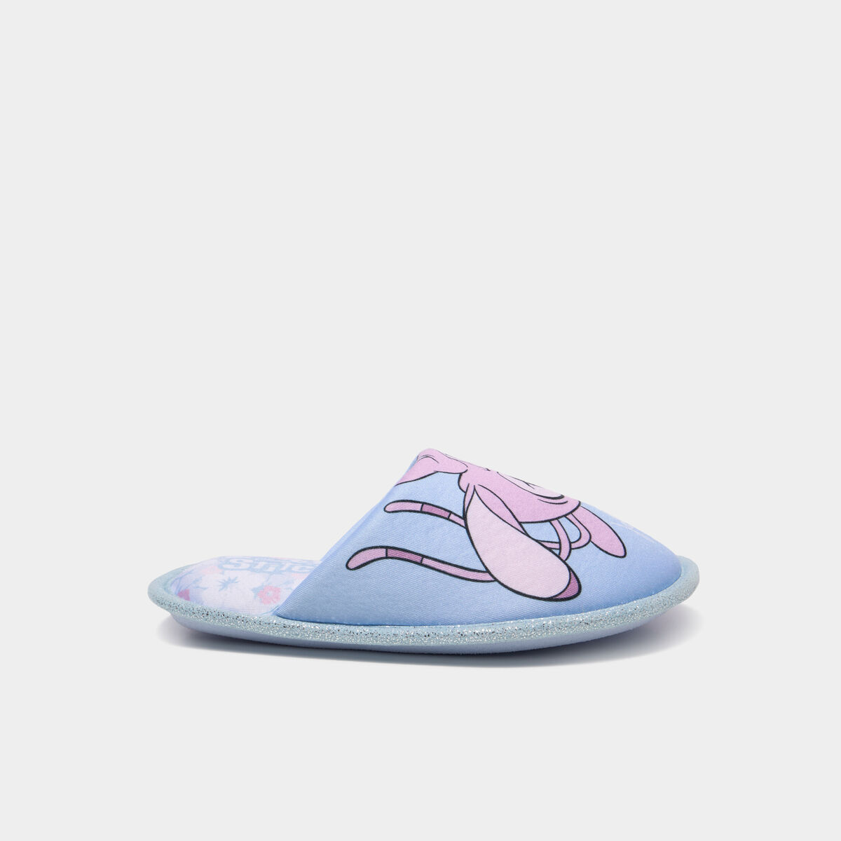 Chaussons mules Stitch bleu fille