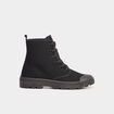 Baskets montantes en toile Trappeur noir femme