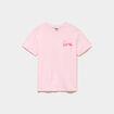 T-shirt col rond coton Smiley World rose femme