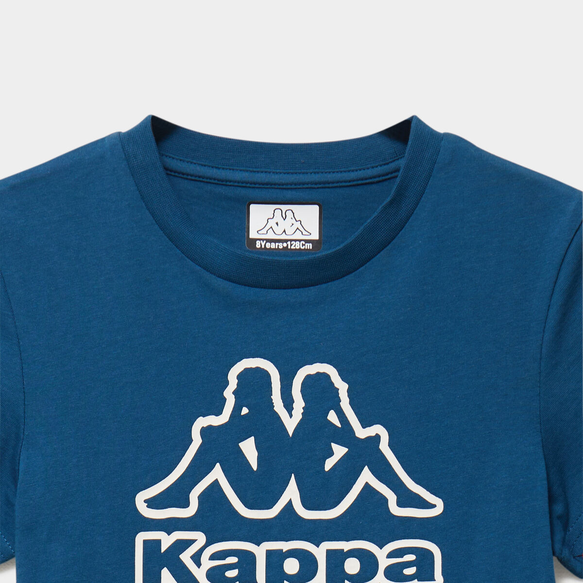 T-shirt manches courtes coton Kappa bleu gar&ccedil;on