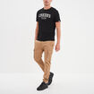 Pantalon cargo slim à coulisse taupe homme