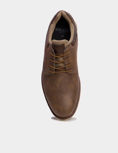 Derbies &agrave; lacets marron homme