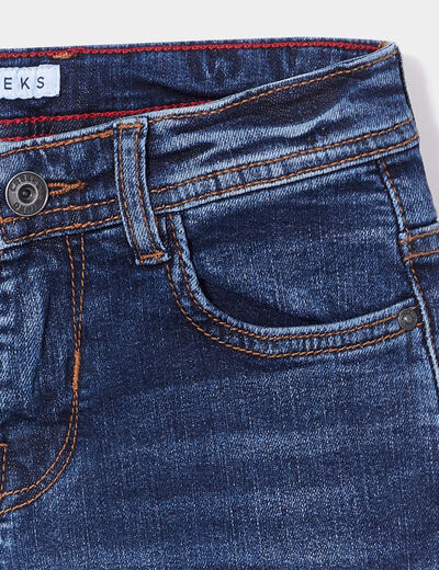 Bermuda regular en jean Creeks denim stone garçon