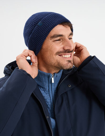 Bonnet tricoté Creeks bleu marine homme