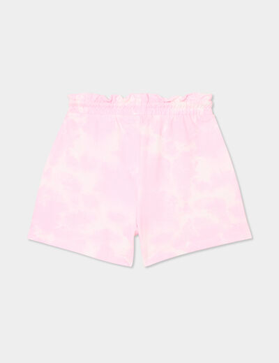 Short jogging slouchy rose fluo fille