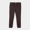 Pantalon cargo slim à coulisse marron foncé homme