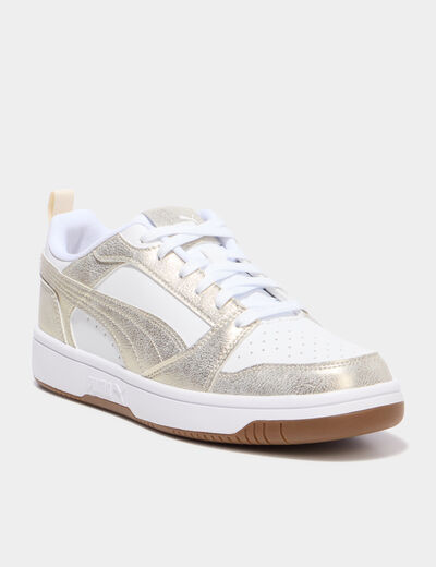 Tennis Rebound V6 Puma jaune or femme