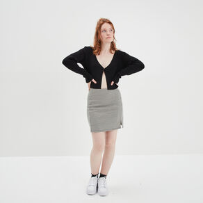 jupe courte droite avec fente beige femme Jupe courte droite avec fente beige femme