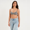 Soutien-gorge triangle padd&eacute; vert clair femme