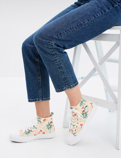 Baskets montantes en toile Creeks multicolore femme