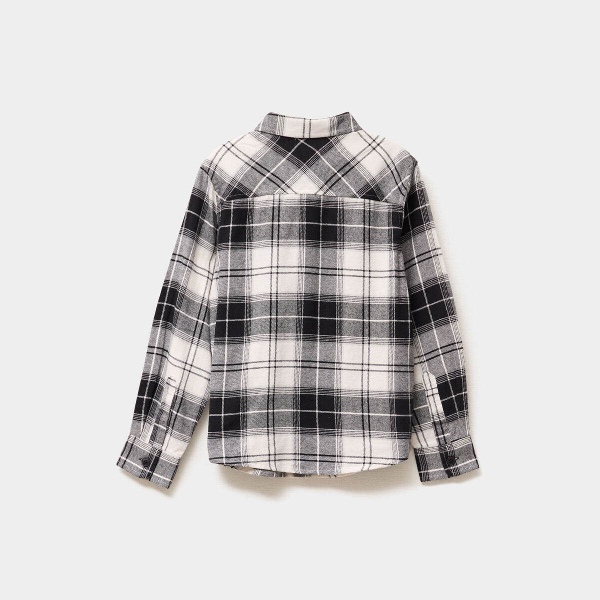 Chemise manches longues 1 poche coton blanc garçon