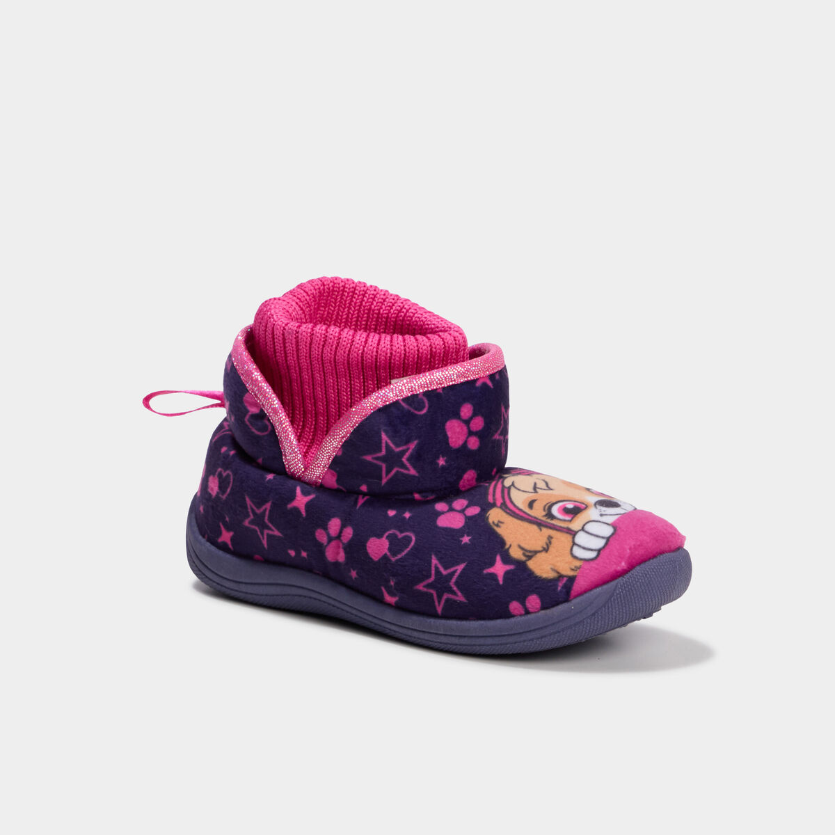 Chaussons chaussettes Pat Patrouille rose fille