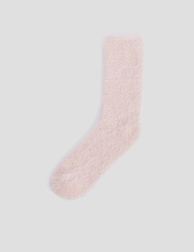 Lot de 2 chaussettes d'intérieur rose femme