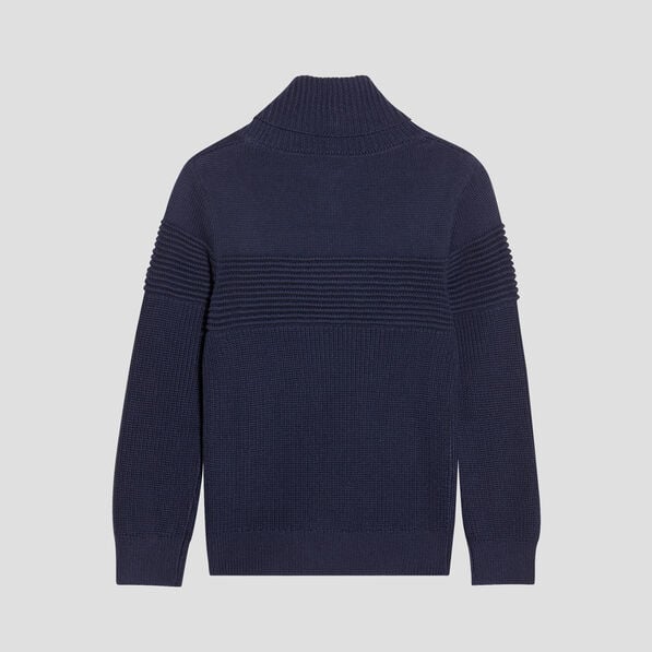 pull avec col chale bleu marine garcon Pull avec col châle bleu marine garçon