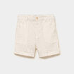 Short droit coton beige b&eacute;b&eacute; gar&ccedil;on