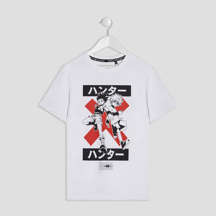 T-shirt Hunter X Hunter blanc garçon
