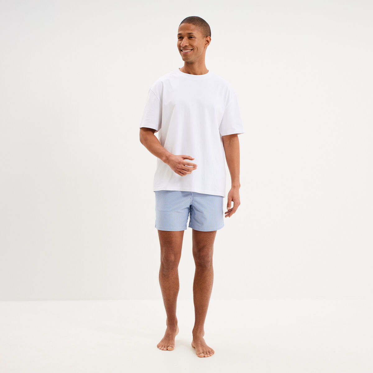 Short de bain bleu marine homme