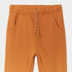 Pantalon de jogging taille élastiquée marron cognac garçon
