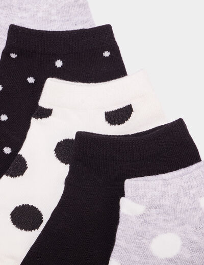 Lot 5 paires socquettes multicolore fille