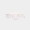 Ceinture croco blanc femme