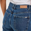 Jeans mom cropped taille haute denim stone femme