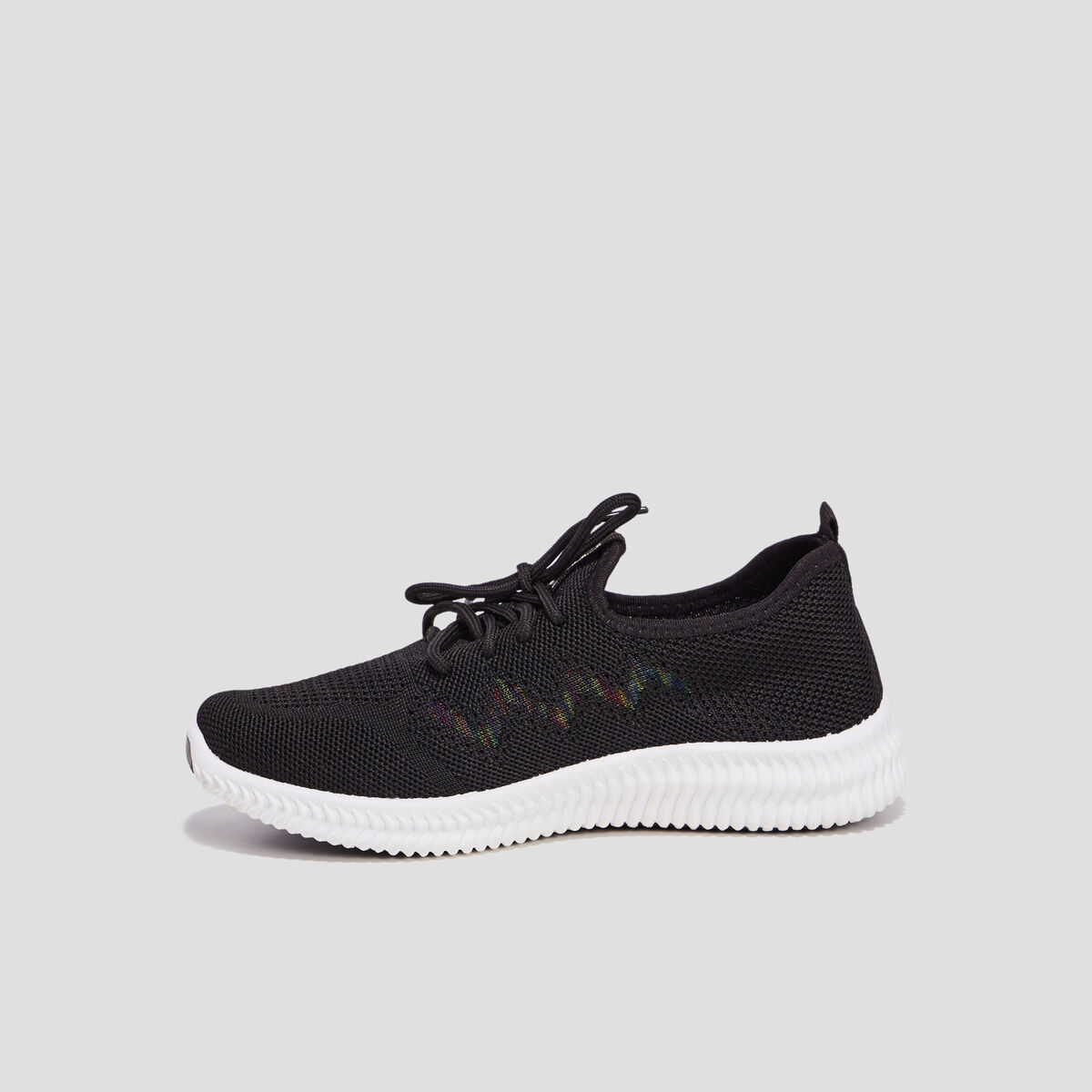 Runnings à lacets noir femme