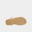 Sandales plates avec brides multicolore fille