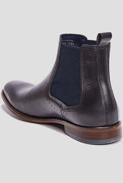 Bottines chelsea Beavy en cuir noir homme