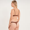 Soutien-gorge triangle bretelles fines marron femme