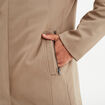 Manteau mi-long col montant taupe homme
