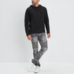 Pull à capuche Liberto gris foncé homme