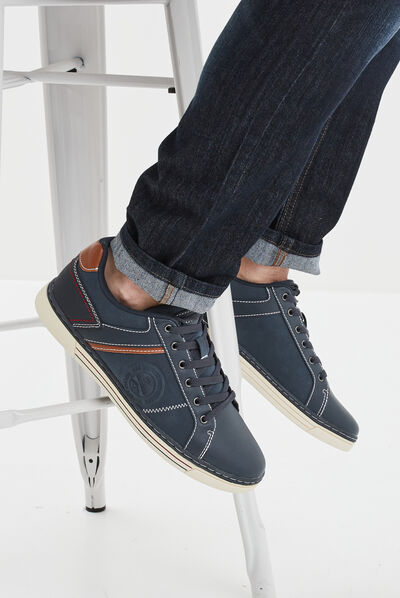 Tennis à lacets Trappeur bleu marine homme