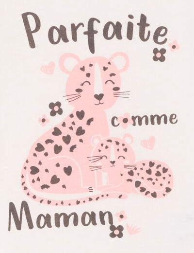T-shirt col rond manches longues coton blanc bébé fille