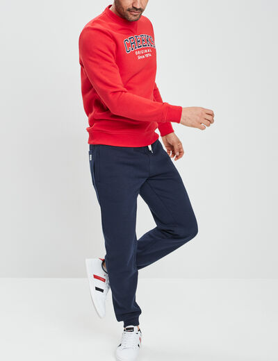 Pantalon jogging ajusté Creeks bleu marine homme