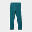 Legging doubl&eacute; chaud vert canard fille