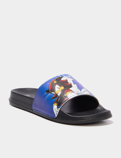 Claquettes Sonic bleu gar&ccedil;on
