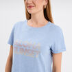T-shirt manches courtes coton denim baby bleu femme