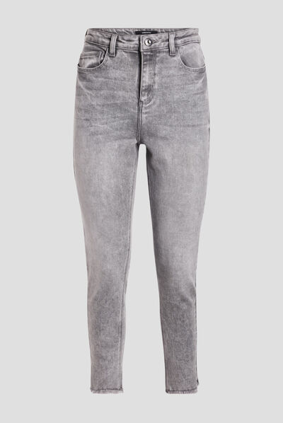 Jeans skinny Liberto denim gris femme