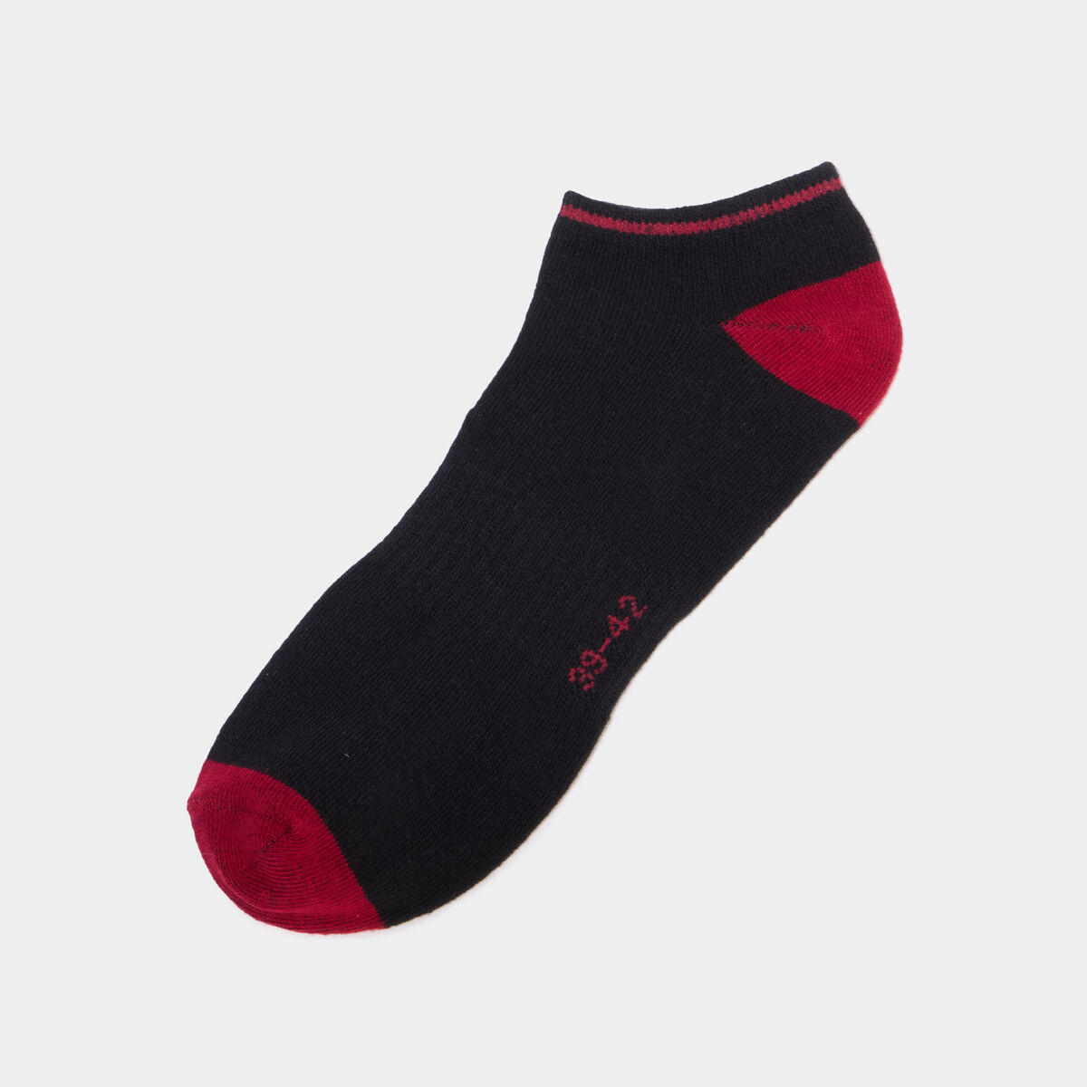 Lot 5 paires chaussettes invisibles noir homme